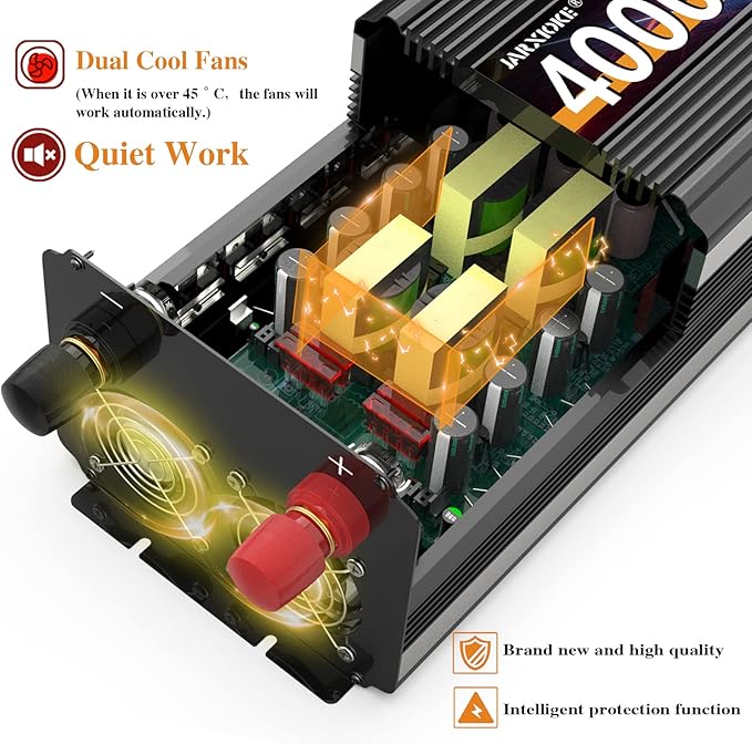 4000 Watt Power Inverter 12V DC to 110V 120V Converter - Image 2