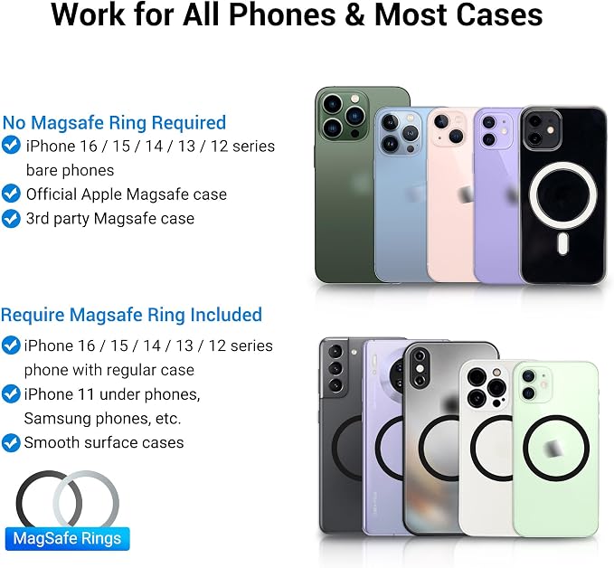 PROfezzion CD Slot & Vent Clip Combo Magnetic Phone Holder Compatible - Image 7