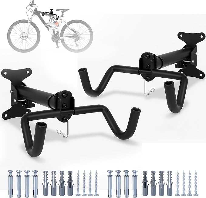 Bike Wall Mount, 1 Pack Bike Hanger, Foldable Bicycle Storage Horizontal Rack by Unknown