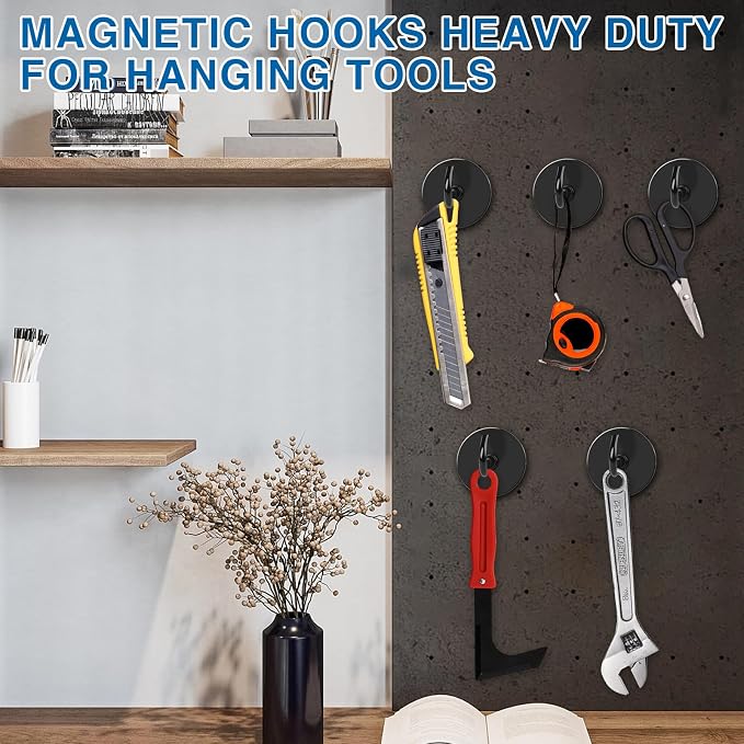 LOVIMAG Magnetic Hooks Heavy Duty, 150LBS Magnet Hooks - Image 6