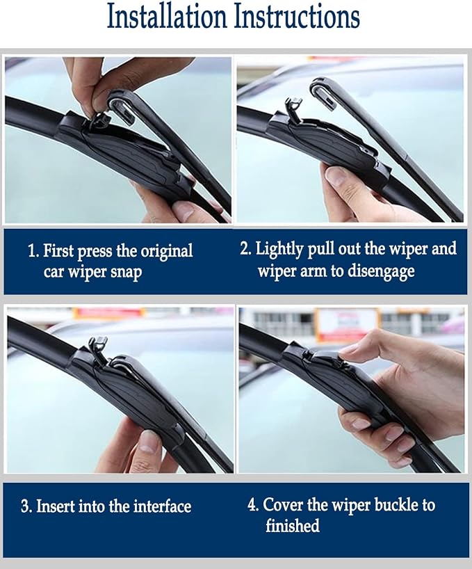 3 Wipers Set for Dodge Caliber 2007 2008 2009 2010 2011 2012, Windshield Wiper - Image 7