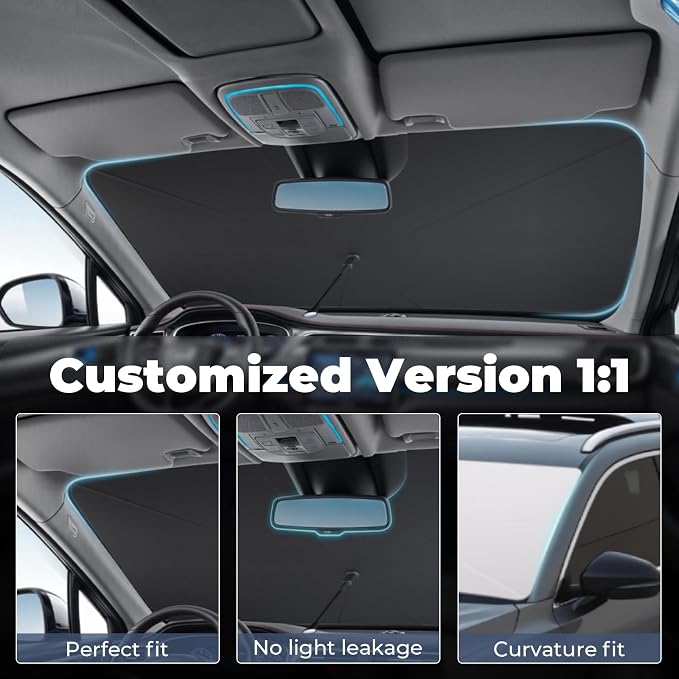 Windshield Sun Shade Umbrella Compatible - Image 2