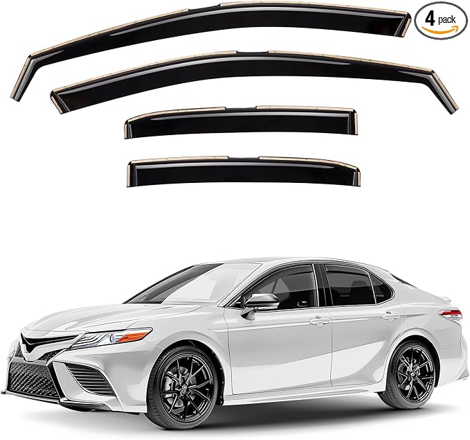 Window Deflectors Smoke Tinted in-Channel Side Window Vent Visor Deflectors by Unknown