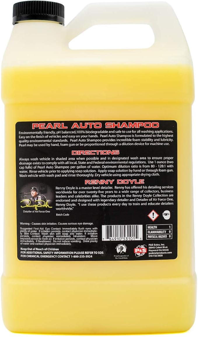 P&S Professional Detail Products Pearl Auto Shampoo – High-Foaming, pH-Balanced - Image 2