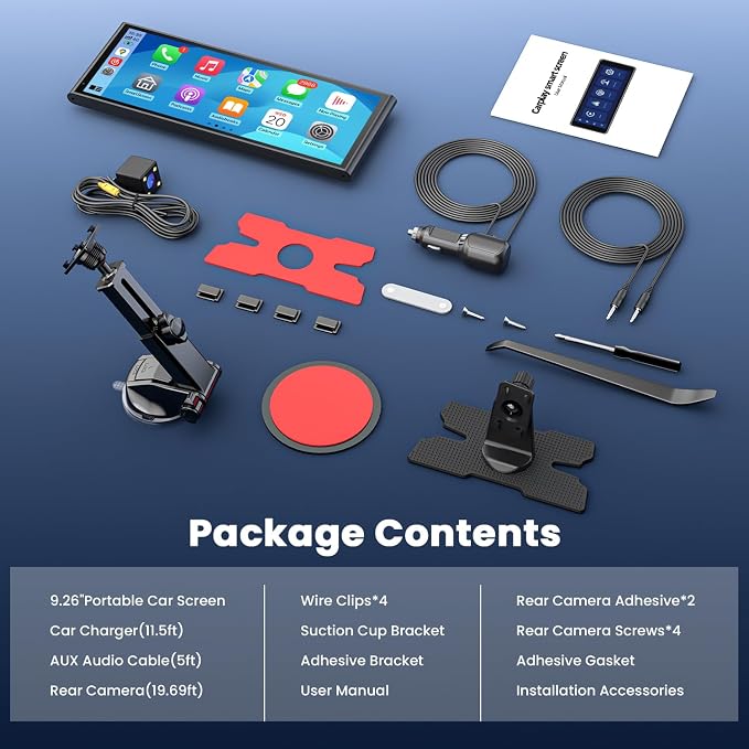 9.26" Wireless Portable Car Play Screen - Image 9