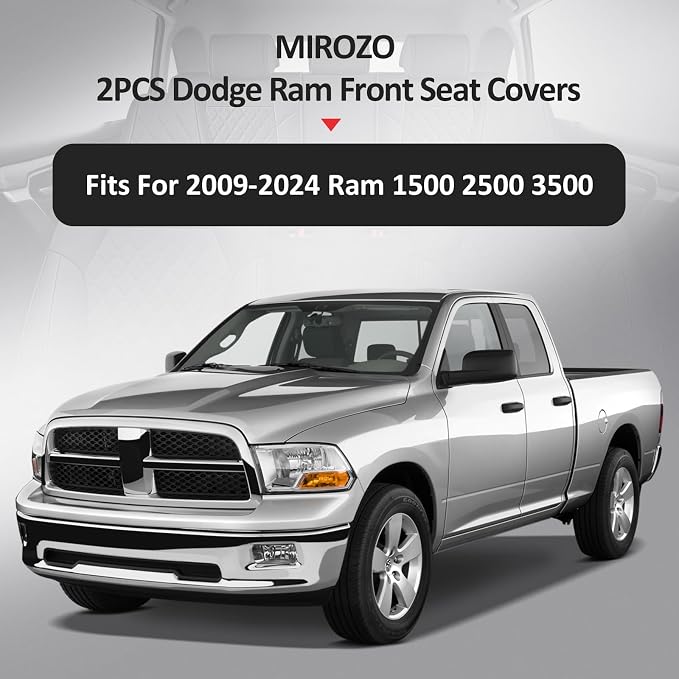 MIROZO 2PCS Ram Seat Cover, Front Seat Covers - Image 7
