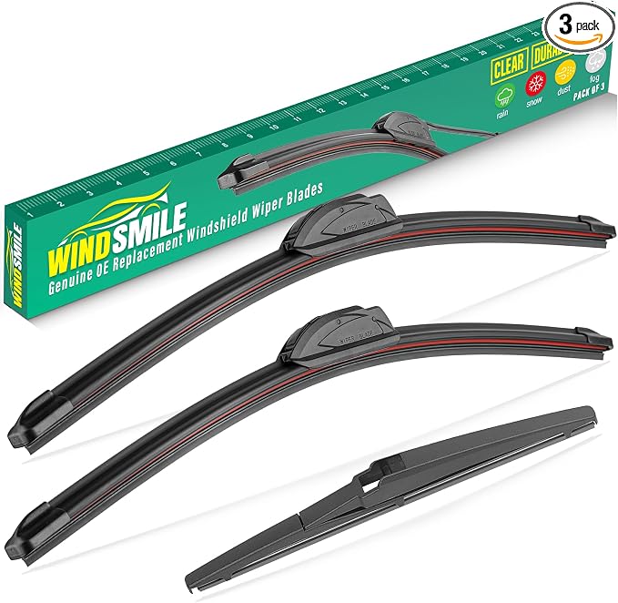 26" 22" 12" Windshield Wiper Blades Replacement by WINDSMILE