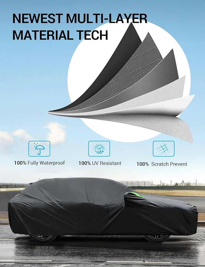Proadsy 6 Layers SUV Car Cover Custom Fit - Image 4