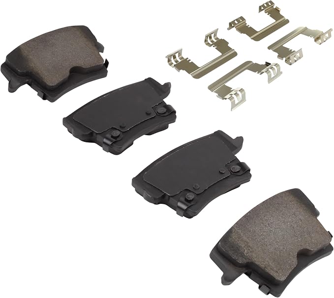 Premium Semi-Metallic Rear Brake Pads Compatible - Image 2