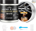 Leather Repair Kit Recoloring Balm Cleaner Conditioner Waterproof Beeswax Oil by SHABEIBEI