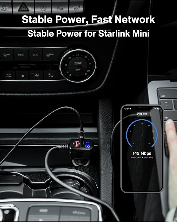 Car Charger Cable for Starlink Mini 6.5FT - Image 4