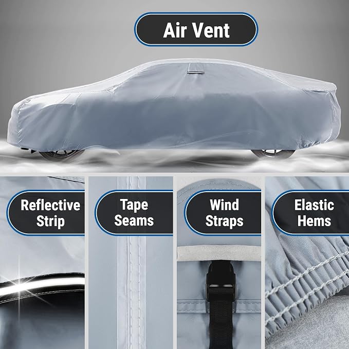 iCarCover Custom Car Cover for Pontiac Executive Wagon Waterproof All-Weather - Image 5
