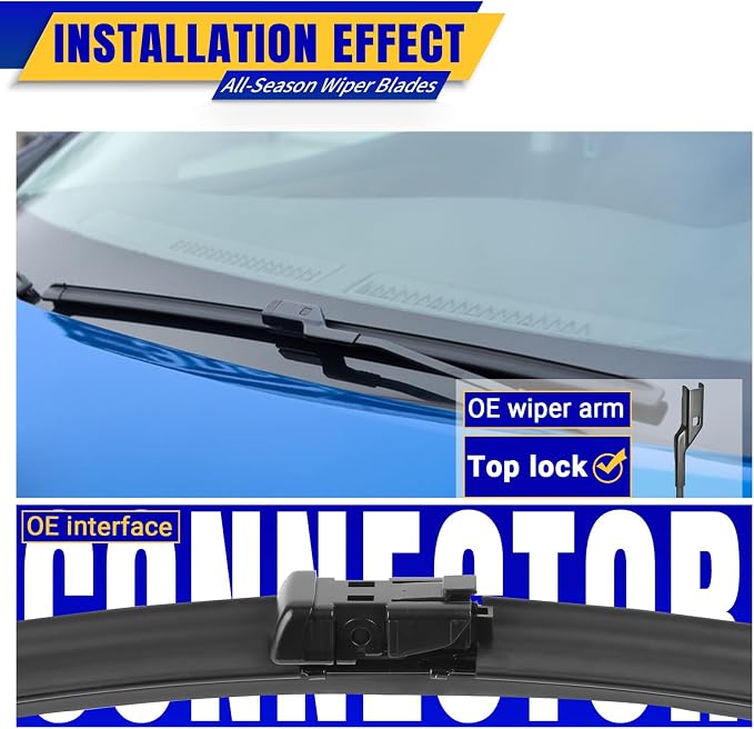 3 wipers Replacement for 2015-2020 2021 2022 2023 jeep renegade, Windshield - Image 3