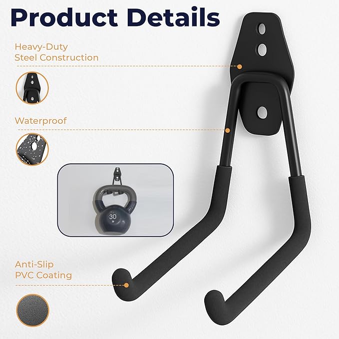 16 Pack Steel Heavy Duty Garage Hooks Storage Hooks - Image 3
