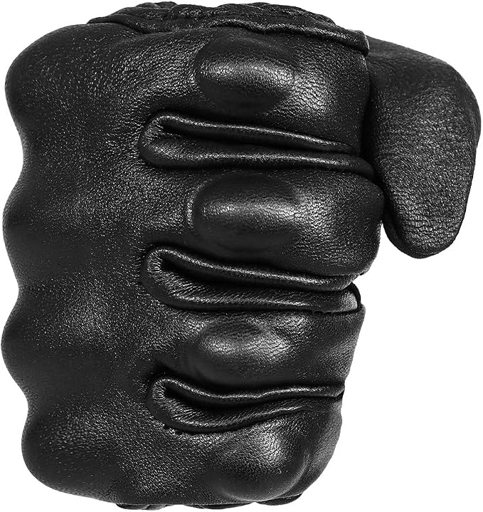 Superbike Full Finger Goat Skin Leather Touchscreen Motorcycle Gloves - Image 5