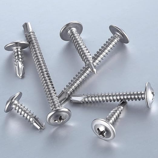 Wensilon #10×1/2”for Sheet Metal Self-Tapping Screws 410 Stainless Steel Truss - Image 3