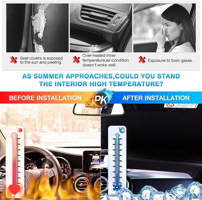 KUST Windshield Sun Shade for Audi Q7 Accessories 2007-2015 Window Shade Sun - Image 4