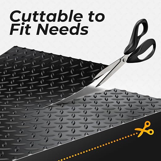 7.8 x 20 FT Garage Floor Mat, 2.8mm Thickness Diamond Plate Vinyl Garage - Image 5
