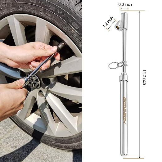 GODESON Dual Head Tire Pressure Gauge, Heavy Duty Pen Tire Gauge Range - Image 3