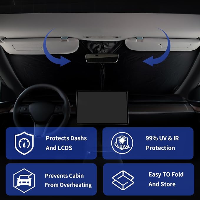Custom Fit Tundra 2021 Windshield Sun Shade Window Sunshade - Image 6