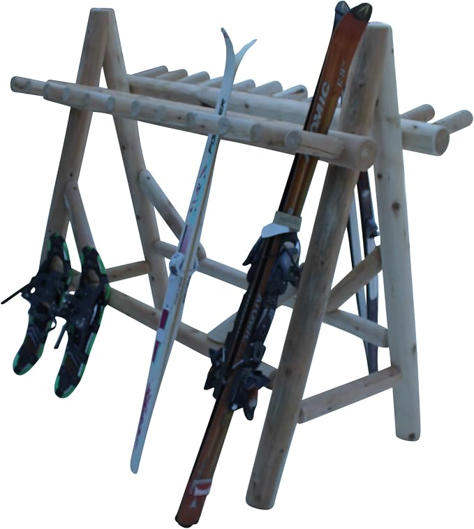 22-Place Freestanding Ski Log Racks, Pole Ski Holders, Garage Racks - Image 5