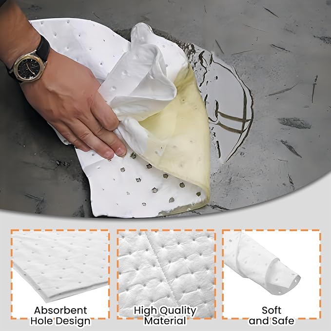 Smaafit 15"x18" Oil Absorbent Pads 200 Pack - Image 5