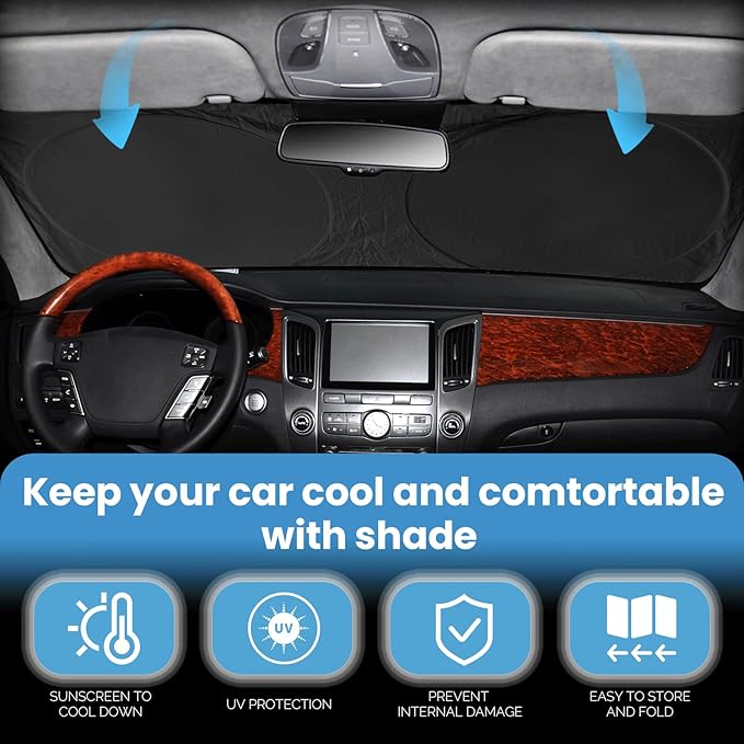 Custom Fit Venza Windshield Sunshade - Image 3