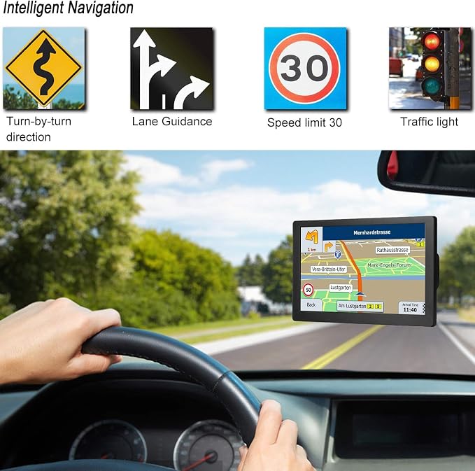 Truck GPS Commercial Drivers 2025, Trucker Car GPS Navigator, 9 inch Navigation - Image 4