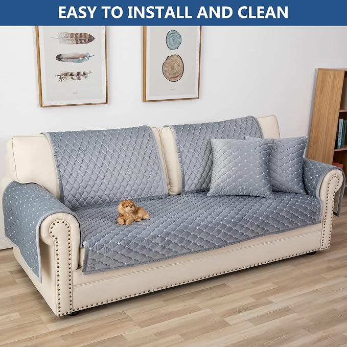 Eismodra Couch Cover, Sectional Couch Covers, Sofa Covers - Image 6
