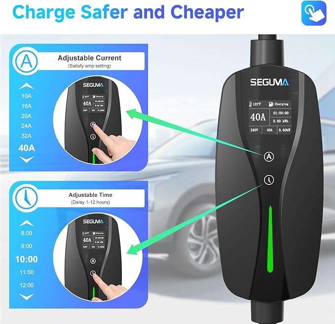 Level 2 EV Charger, 40Amp Electric Car Chargers 25FT Cable - Image 3