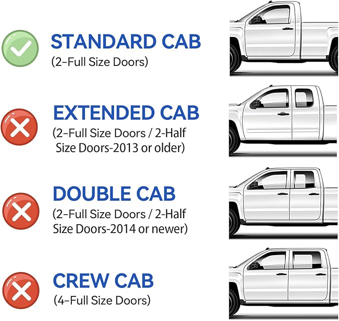 Window Visors Rain Guards for 1997-2003 Ford F150 Standard Cab, Out-Channel - Image 2
