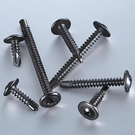 #8×1” for Sheet Metal Self-Tapping Screws 410 Black Stainless Steel Truss Head - Image 4