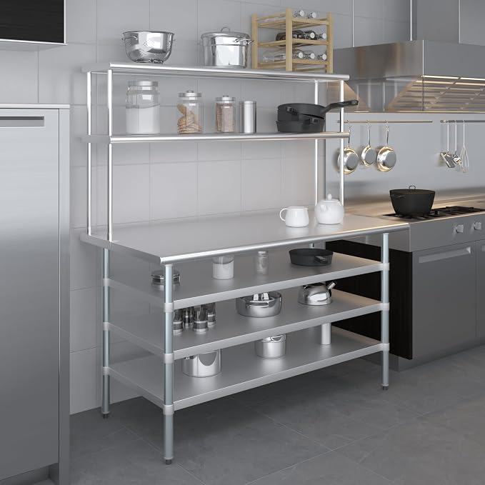 Amgood 30" x 60" Stainless Steel Work Table - Image 6