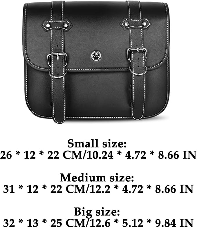 Motorcycle Saddlebags, Scooter Powersports Leather Saddle Bags Motorcycles - Image 2