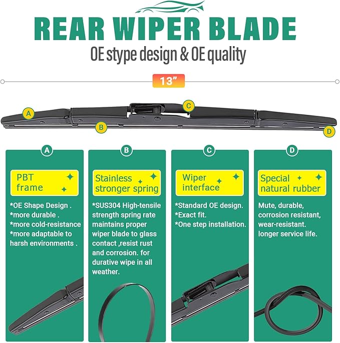 26" 16" 13" Windshield Wiper Blades Replacement - Image 4
