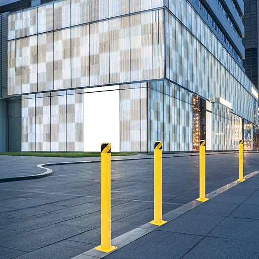 4-Pack Heavy Duty Safety Bollards, 4.5" Diameter Steel Pipe Bollard Post - Image 6