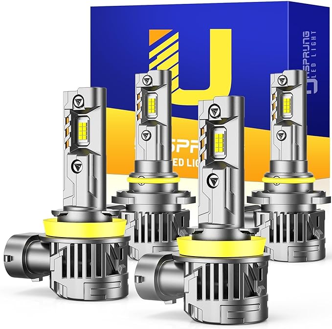 FAHREN  H11 9005 LED Bulbs Combo,  10X Super by UrsprungLight
