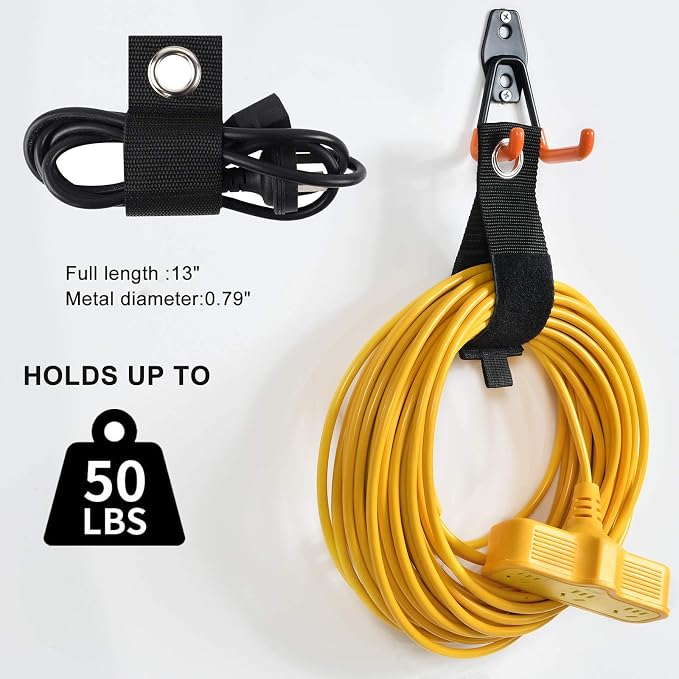 AOBEN Garage Hooks, Power Tool, Ropes-Black - Image 4