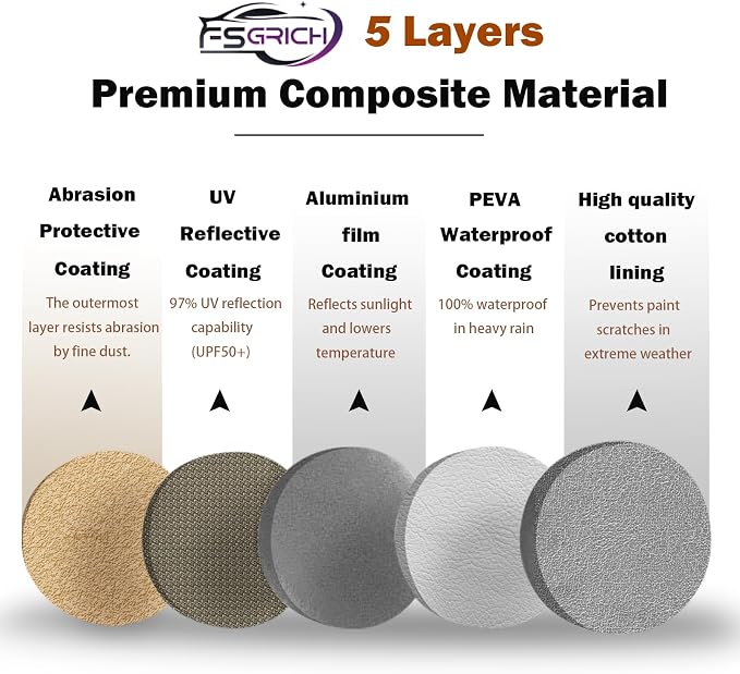 RAV4 Car Cover Waterproof All Weather Compatible - Image 6