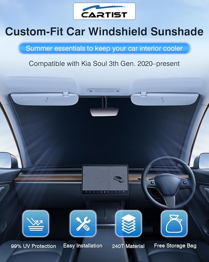 2024 New 5-Layer Windshield Sun Shade Custom Fit - Image 2