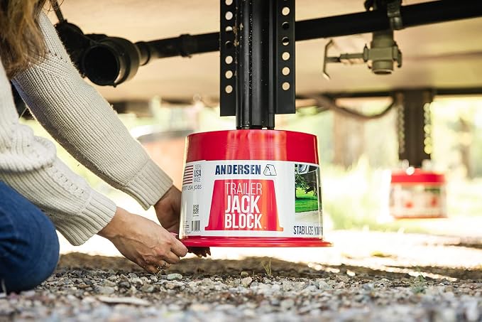 ANDERSEN HITCHES | RV Accessories and Supplies | Trailer Jack Blocks 2-Pack w/ - Image 5