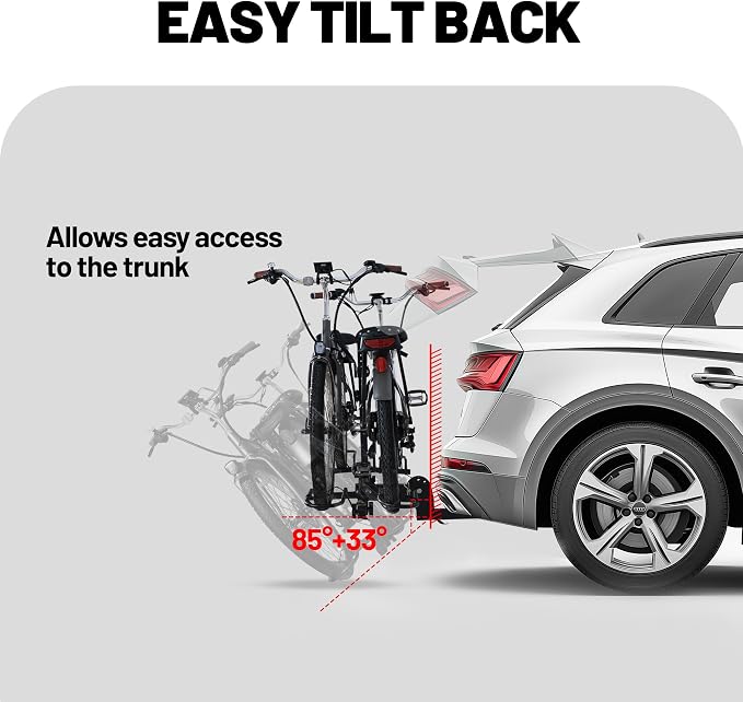 Young 200 lbs. 2 Bike Rack Hitch Mount Platform Style - Image 5
