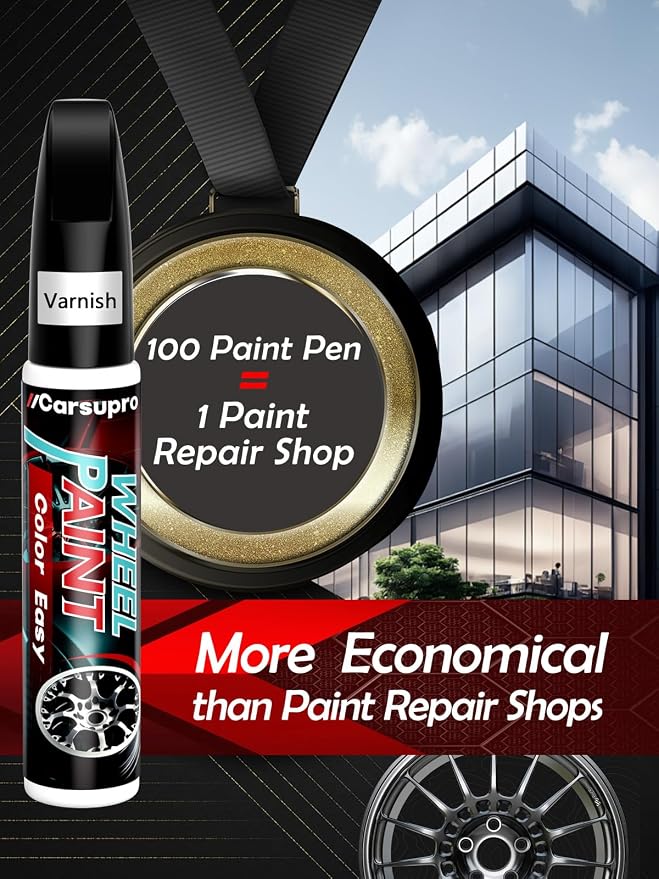 Matte Black wheel Touch Up Paint, Wheel Scratch Repair Touch Up Paint Pen - Image 5