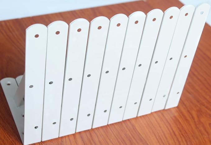 20 Pack L8 x H 6" White Heavy Duty Shelf Brackets - Image 7