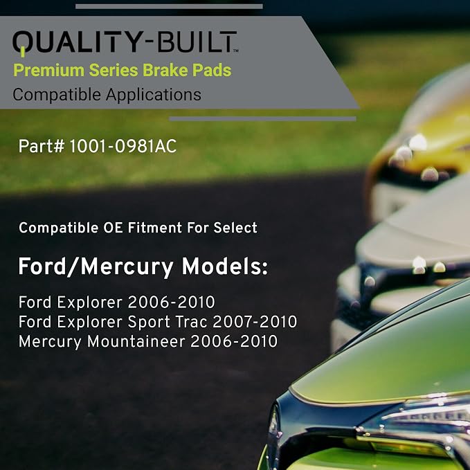 Premium Ceramic Rear Brake Pads Compatible - Image 3