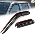 Auto Dynasty 4Pcs Carbon Fiber Pattern Window Visors Compatible by AutoDynasty