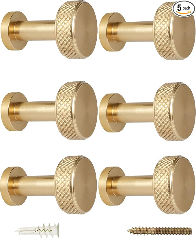 Screw Mount Round Hooks Constructed of Stainless Steel by Piffny