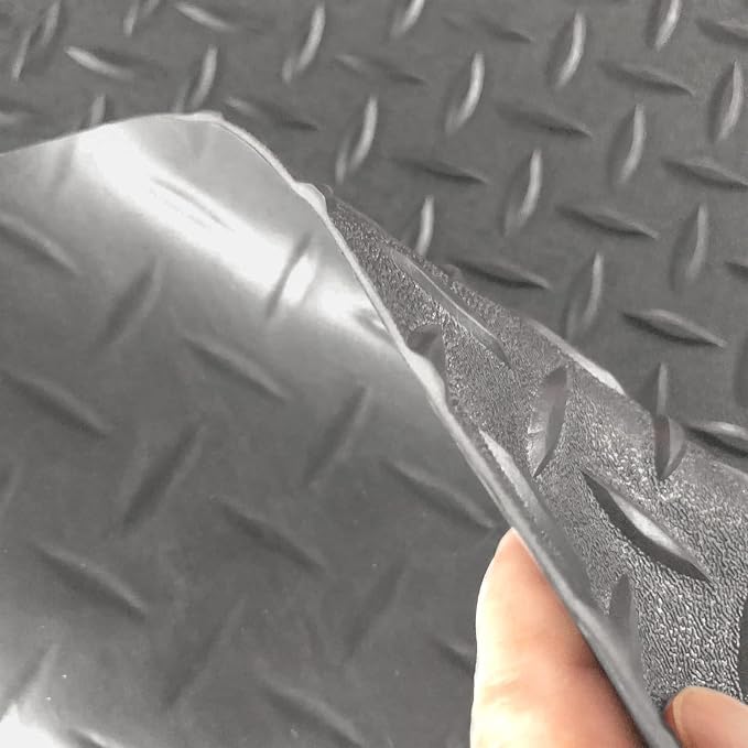Boshen 5Ft x 12Ft Garage Floor Mat 2.5mm Thickened Rubber Flooring Roll 60sqft - Image 2