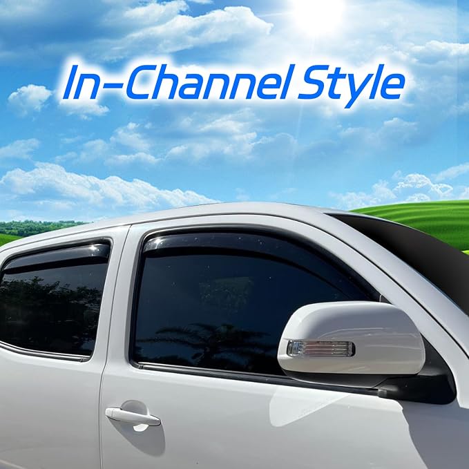 in-Channel Window Rain Guards for 2017-2022 Honda CRV, ‌Sturdy Side Wind - Image 3