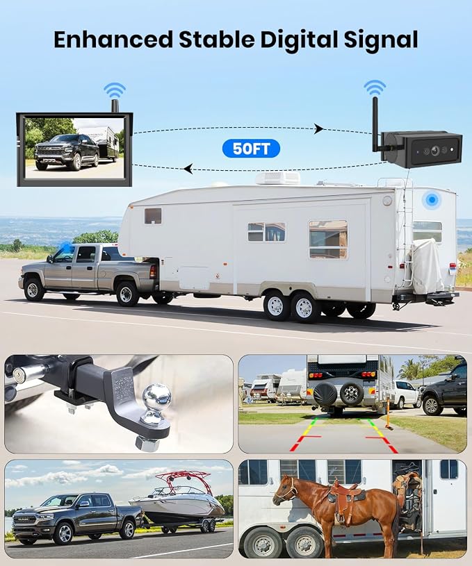 AUTO VOX Wireless Backup Camera Magnetic: 5" Portable No Wiring 1 Min Install - Image 5